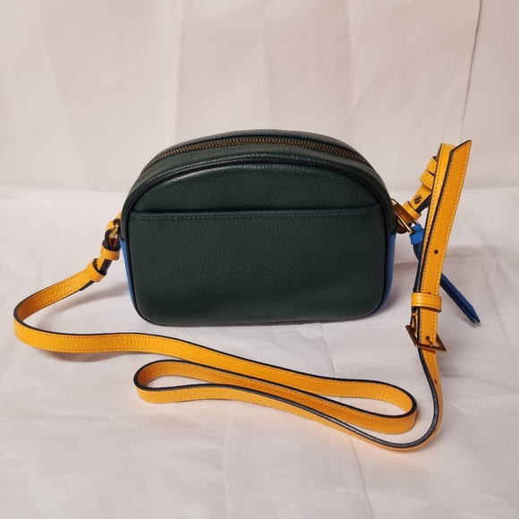 J.Crew Colorblock Calf Hair and Leather Camera Bag, Red/Multi, NWT - Picture 5 of 15